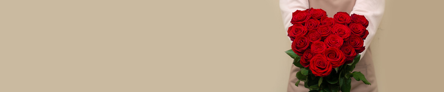 Rosenstrauß in Herzform