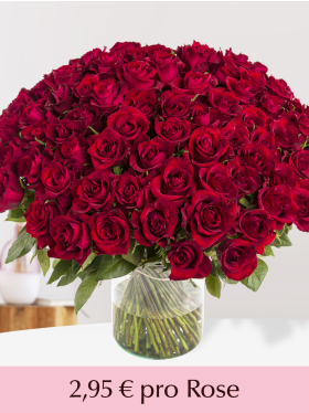 Stückzahl Rote Rosen 100-499 - Valentinstag