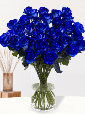 30 Blaue Rosen