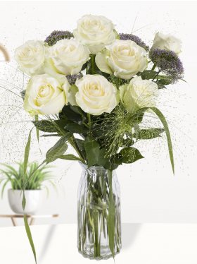 Blumen zur Geburt - Blau