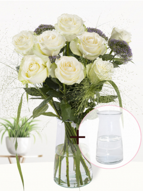 Blumen zur Geburt - Blau