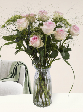 Blumen zur Geburt + Gratis Glasvase