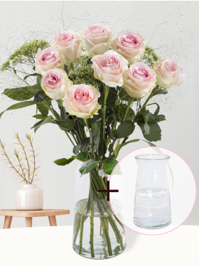 Blumen zur Geburt - Rosa