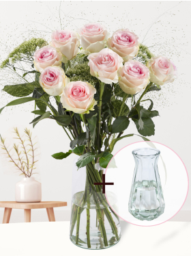 Blumen zur Geburt - Rosa