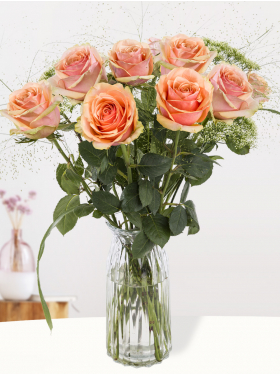 Blumen zur Geburt - Apricot