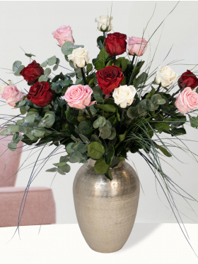 Mix-Bouquet konservierten Rosen | Large