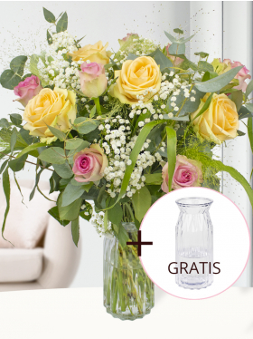 Rosenstrauß Lachs-Rosa
