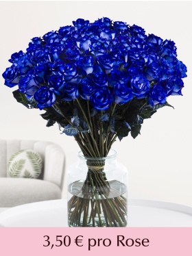 100 bis 500 Blaue Rosen