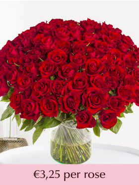St&uuml;ckzahl Rote Rosen 100-499 - Valentinstag