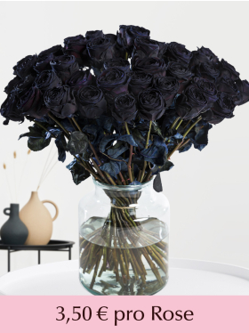 10 bis 49 Schwarze Rosen