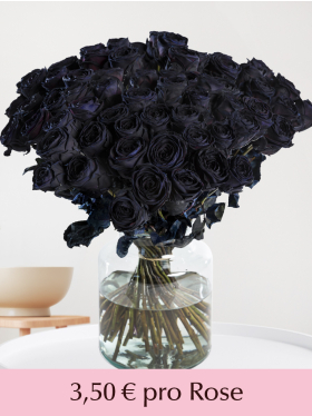 10 bis 49 Schwarze Rosen