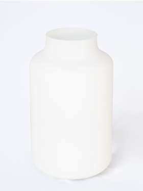 Weiße Glasvase Vanessa