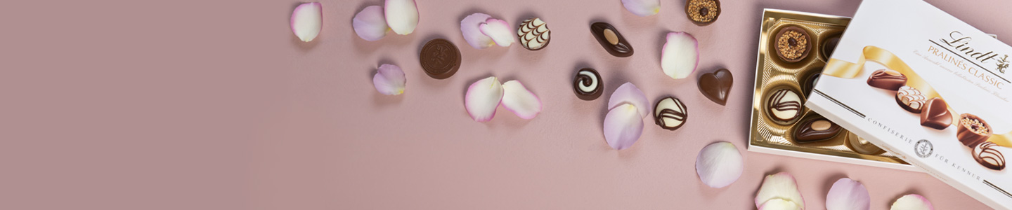 Lindt Pralinen zu deinen Rosen