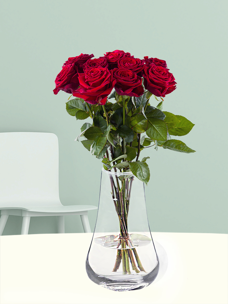10 rote Rosen bestellen