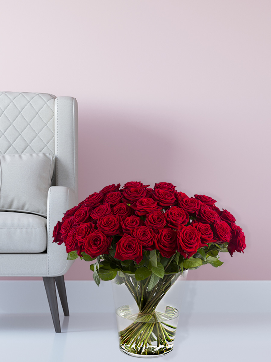 50 rote Rosen bestellen