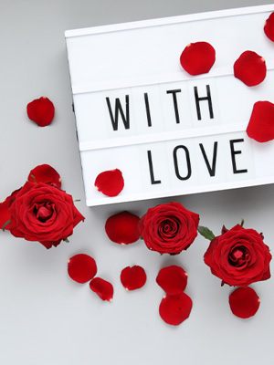 Romantisch mit Rosen Romantisch mit Rosen