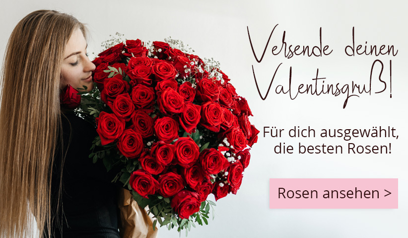 Rosen bestellen für Valentinstag