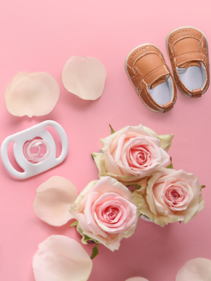 Gender Reveal mit Rosen