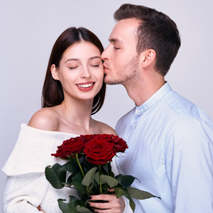 Zeige Liebe mit Rosen