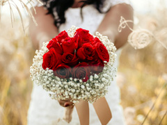 Brautstrauß Rosen