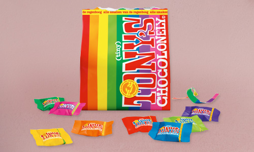 Tony's Chocolonely und Rosen Tony's Chocolonely und Rosen
