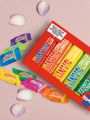 Tony's Chocolonely und Rosen