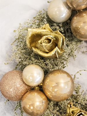 Wachsrosen für Weihnachten